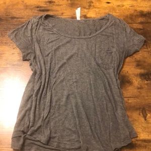 Grey top with pocket